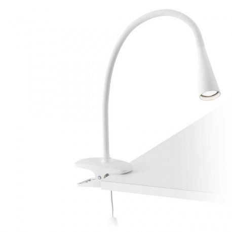 Lampi birou - Lampa LED de birou alba cu clip flexibila, LENA