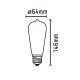 Becuri E27 - Bec LED E27 4W 2700K 460Lm PEBETERO