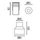 Spoturi - Corp exterior incastrabil IP67 LED warm light Curtis