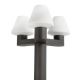 Stalpi - Stalp exterior 74436+trei globuri 74428 Mistu