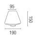 Aplice - Aplica de perete exterior 74432+glob 74428 Mistu