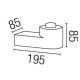 Aplice - Aplica de perete exterior 74432+glob 74428 Mistu