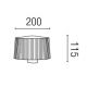 Aplice - Aplica de perete exterior 74432+glob 74429 Muffin