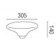 Aplice - Aplica de perete exterior 74432+glob 74430 Blub-s