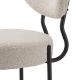 Seturi scaune, HoReCa - Set de 2 scaune design LUX Vicq, boucle crem