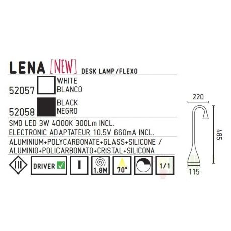 Lampi birou - Veioza,Lampa Birou touch, flexibila LED Lena