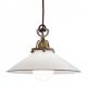 Pendule, Lustre suspendate - Lustra, Pendul rustic din alama cu sticla murano Country