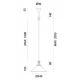 Pendule, Lustre suspendate - Lustra, Pendul rustic din alama cu sticla murano Country