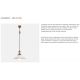 Pendule, Lustre suspendate - Lustra, Pendul rustic din alama cu sticla murano Country