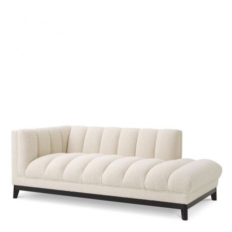 Canapele - Canapea lounge design elegant LUX Ditmar Left, boucle crem