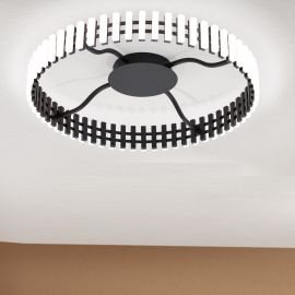 Lustre aplicate - Lustra LED dimabila aplicata design modern circular MANSION 63cm