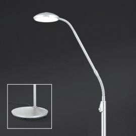 Lampadare - Lampadar LED dimabil stil modern Cobra satin chrome