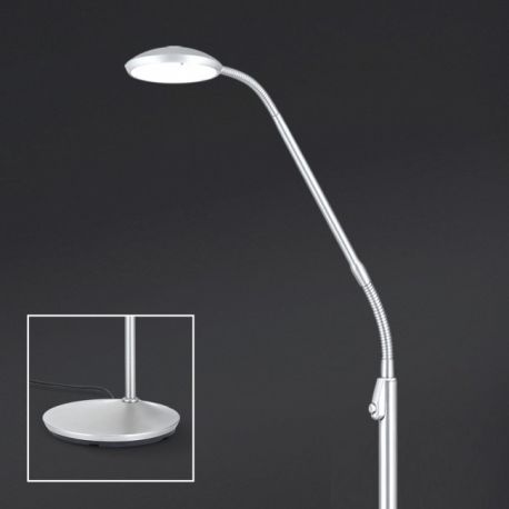 Lampadare - Lampadar LED dimabil stil modern Cobra satin chrome