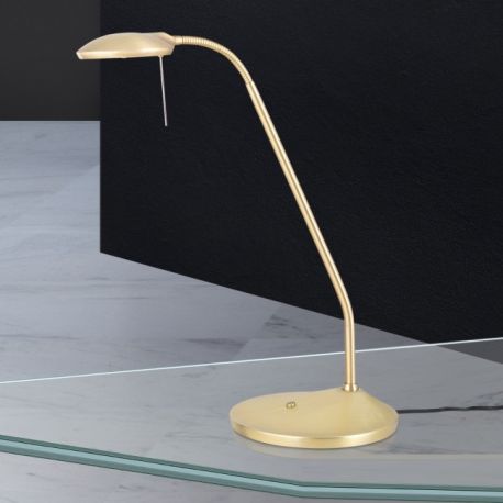 Lampi birou - Lampa LED de birou dimabila stil modern Cobra satin alama