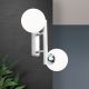 Aplice, corpuri de iluminat pentru pereti - Aplica de perete design modern SNOWWHITE crom satin