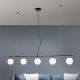 Pendule, Lustre suspendate - Lustra suspendata design modern SNOWWHITE 5L negru/auriu