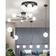 Pendule, Lustre suspendate - Lustra suspendata design modern SNOWWHITE 5L negru/auriu