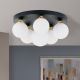 Lustre aplicate - Lustra aplicata design modern SNOWWHITE 6L negru/auriu