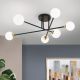 Lustre aplicate - Lustra aplicata design modern SNOWWHITE 6L negru/auriu