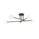 Lustre aplicate - Lustra aplicata design modern SNOWWHITE 6L negru/auriu