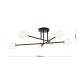 Lustre aplicate - Lustra aplicata design modern SNOWWHITE 6L negru/auriu