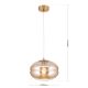 Pendule, Lustre suspendate - Lustra / Pendul vintage design decorativ RICHARD auriu/amber