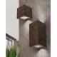 Aplice, corpuri de iluminat pentru pereti - Aplica LED de perete design ambiental Cube 2 antique rustic