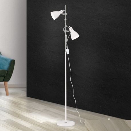 Lampadare - Lampadar cu 2 spoturi directionabile SCHOOL alb