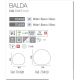 Stalpi - Ball iluminat exterior 50cm IP44 Balda