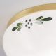 Plafoniere - Plafoniera clasica Landhaus 21cm alama satin/ sticla opal decor verde