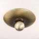 Plafoniere - Plafoniera clasica Landhaus 28cm alama antique/ sticla opal decor albastru