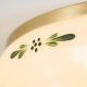Plafoniere - Plafoniera clasica Landhaus 35cm alama satin/ sticla champagne decor verde