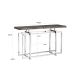 Console - Consola design LUX din otel lucios si lemn Tuxedo