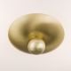 Plafoniere - Plafoniera clasica Landhaus 28cm alama satin/ sticla opal decor albastru