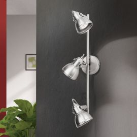 Aplice cu Spot - Aplica perete / tavan cu 3 spoturi directionabile Stage crom satin