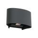 Aplice - Aplica LED de exterior design modern ambiental IP54 GRETA antracit