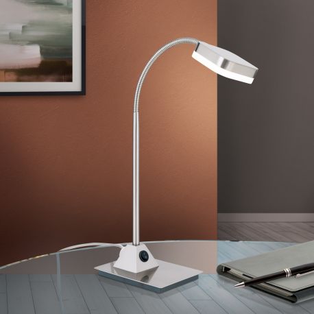 Lampi birou - Veioza / Lampa de birou ajustabila Steno satin chrome