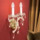 Aplice Cristal Swarovski - Aplica de perete de lux cristal Swarovski Maria Theresia-A 2L left verison 24K gold plated