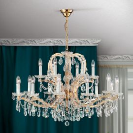 Lustre Cristal Swarovski - Candelabru XXL de lux cristal Swarovski Maria Theresia-A 12+6L 24K gold plated