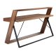 Birouri - Birou elegant design LUX furnir de nuc si otel Office Walnut