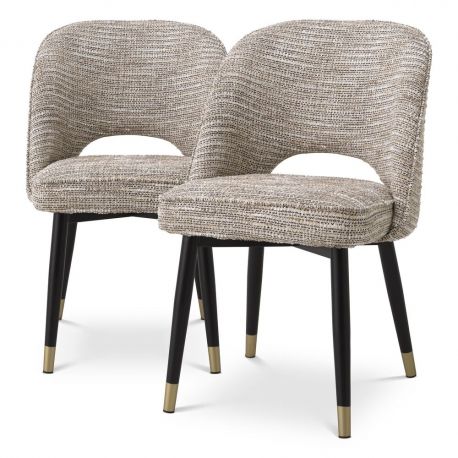 Seturi scaune, HoReCa - Set de 2 scaune Cliff, bej mademoiselle