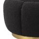 Banchete-Tabureti - Taburete ottoman design elegant LUX Inger, boucle negru