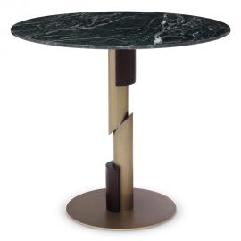 Mese dining - Masa design modern LUX cu blat din marmura Flow verde