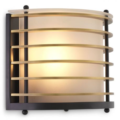 Aplice, corpuri de iluminat pentru pereti - Aplica de perete design LUX Logan, alama antica