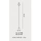 Stalpi - Stalp exterior cu protectie IP44 Borgo H-350cm