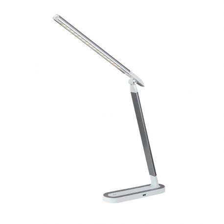 Lampi birou - Veioza / Lampa LED de birou reglabila Misha argintiu/alb