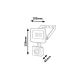 Proiectoare - Proiector cu reflector LED de exterior cu senzor de miscare IP44 Flood 10W