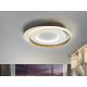 Lustre aplicate - Lustra LED aplicata design modern circular Limbos alb/auriu