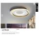 Lustre aplicate - Lustra LED aplicata design modern circular Limbos alb/auriu