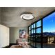 Lustre aplicate - Lustra LED aplicata design modern circular Limbos alb/negru